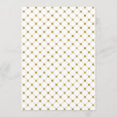 Klassische Gold Wappen Wedding Menu Card Menükarte (Rückseite)