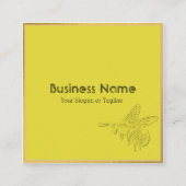 Klassische Goldbiene Beruflich Quadratische Visitenkarte (Vorderseite)