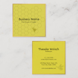 Klassische Goldbiene Beruflich Quadratische Visitenkarte