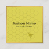 Klassische Goldbiene Beruflich Quadratische Visitenkarte (Vorderseite)