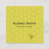 Klassische Goldbiene Beruflich Quadratische Visitenkarte (Vorderseite)