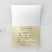 Klassische Golden 50. Wedding Anniversary Card Karte (Innenseite)