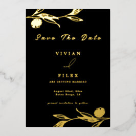 Klassische Golden Mini Save the Date Karte