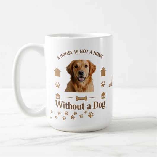 Klassische Golden Retriever Tasse (Links)