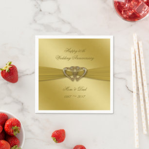 Klassische Golden zum 50. Jubiläum Papier Serviett Serviette