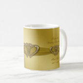 Klassische goldene 50. kaffeetasse (VorderseiteRechts)