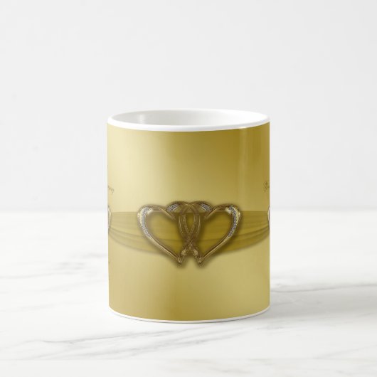 Klassische goldene 50. kaffeetasse (Mittel)