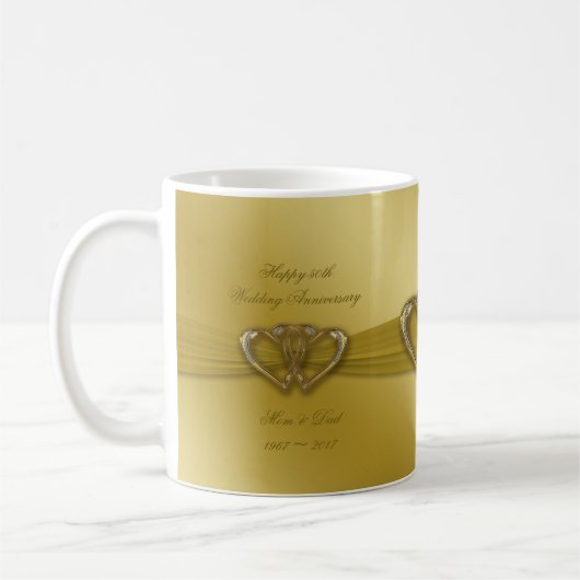 Klassische goldene 50. kaffeetasse (Links)