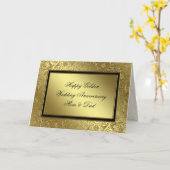 Klassische Goldene Hochzeitenkarte Karte (Gelbe Blume)