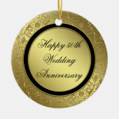 Klassische Goldene Hochzeitsszenarien Keramikornament (Vorne)