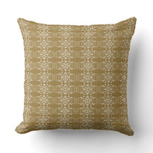 Klassische goldene ornamentale quadratische Kissen