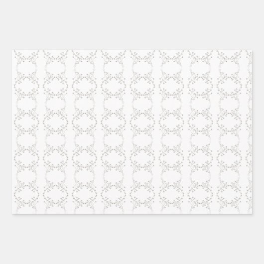 Klassische Goldene Wildblume Geschenkpapier Set (Vorderseite)