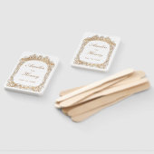 Klassische Goldrahmen-Grenz-Hochzeit Fächer (Non-assembled)