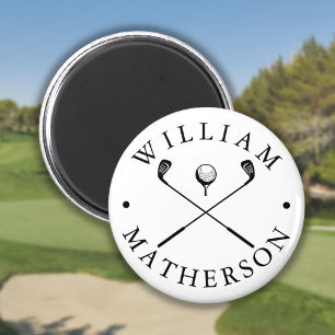 Klassische Golfschläger Benutzerdefinierter Name G Magnet