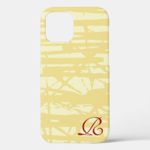 Klassische Gols Beige Eleganter Grauroter Text Case-Mate iPhone Hülle