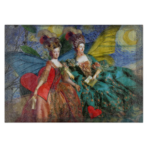 Klassische gothische Zwillinge Whimsical Schmetter Schneidebrett