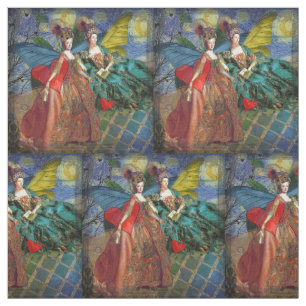Klassische gothische Zwillinge Whimsical Schmetter Stoff