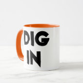 Klassische "Grabung" in der Tasse (mit rotem (Vorderseite Links)