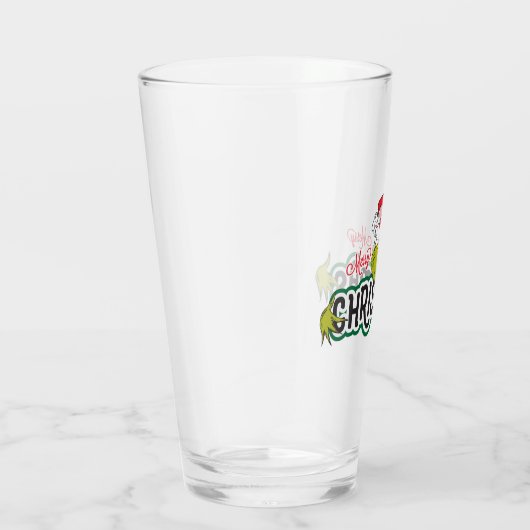 Klassische Grafik | Frohe Weihnachten Glas (Rechts)