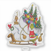 Klassische Grafik | Grinch & Max Runaway Slei Aufkleber (Vorderseite)