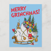 Klassische Grafik | Grinch & Max Runaway Slei Postkarte (Vorderseite)