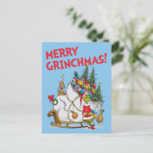 Klassische Grafik | Grinch & Max Runaway Slei Postkarte (Stehend Vorderseite)