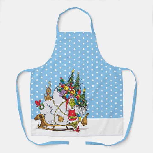 Klassische Grafik | Grinch & Max Runaway Slei Schürze (Vorderseite)