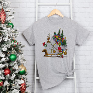 Klassische Grafik Grinch & Max Runaway Slei Tri-Blend Shirt