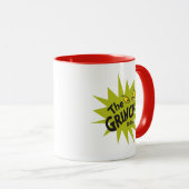 Klassische Grafik | Grüne Sternexplosion Tasse (VorderseiteRechts)