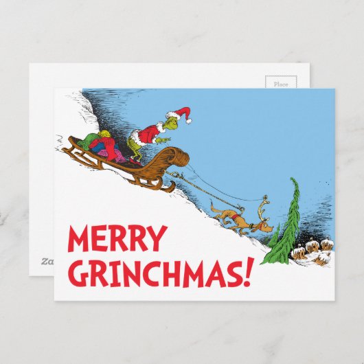 Klassische Grafik | Max. Feiertagspostkarte (Vorne/Hinten)