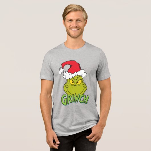 Klassische Grafik | Naughty oder Nice Tri-Blend Shirt (Vorderseite voll)
