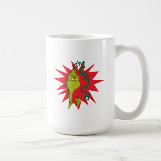 Klassische Grafik | Rote Sternexplosion Kaffeetasse (Rechts)