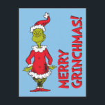 Klassische Grafik | Santa Claus Feiertagspostkarte<br><div class="desc">Ohne The Grinch sind die Ferien nicht zu Ende!  WIE DIE GRINCH STOLE CHRISTMAS ist eine klassische Geschichte einer Stadt namens Who-ville und wie der Weihnachtsgeist selbst die kältesten Herzen schmelzen kann.</div>