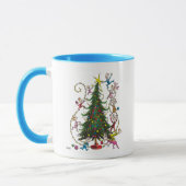 Klassische Grafik | Weihnachtsbaum Tasse (Links)