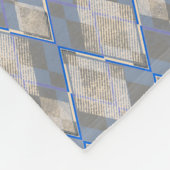 Klassische, grau-beige Sherpa-Decke Fleecedecke (Ecke)