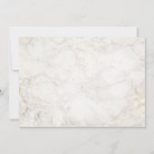 Klassische Graue Marmor-Hochzeitseinladung Save The Date (Rückseite)