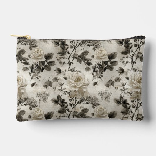 Klassische Graue Rose Zubehörtasche (Vorderseite)