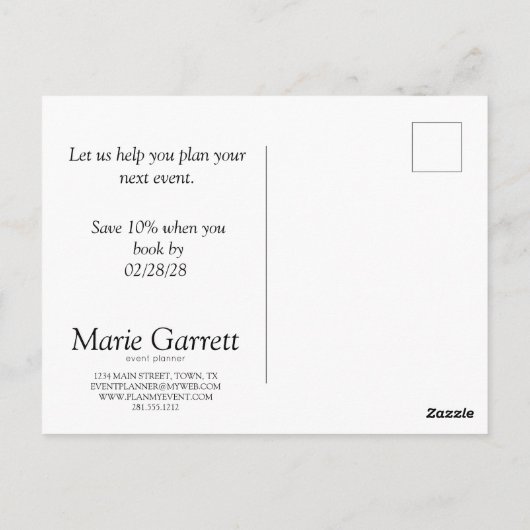 Klassische graue Streifen Postkarte (Rückseite)