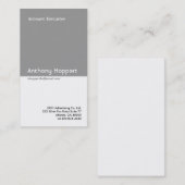 Klassische graue Teiler-Visitenkarte 2 Visitenkarte (Vorne/Hinten)