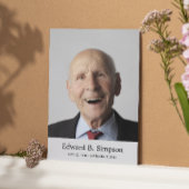 Klassische Gray Beerdigungskarte mit Foto Begleitkarte