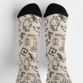 Klassische Greco-römische Linie Art Socken: Zeitlo Socken (Oben)