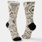 Klassische Greco-römische Linie Art Socken: Zeitlo Socken (Gewinkelt)