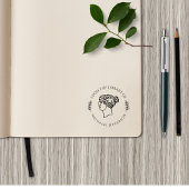 Klassische griechische Frau aus der Bibliothek der Permastempel