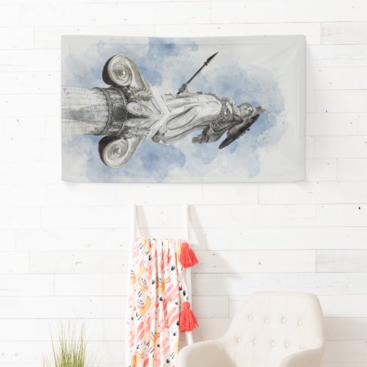 Klassische griechische Statue Athena Banner - Eleg (Insitu)