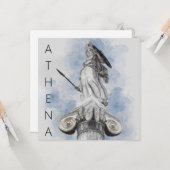 Klassische griechische Statue Athena Card - Elegan Karte (Vorderseite/Rückseite Beispiel)