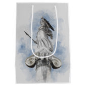Klassische griechische Statue Athena Mittlere Geschenktüte (Rückseite)