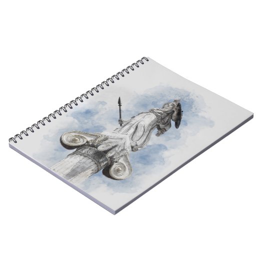 Klassische griechische Statue Athena Notizblock (Linke Seite)