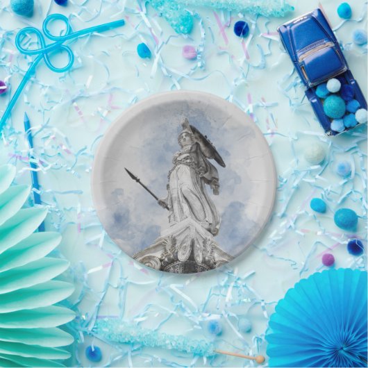 Klassische griechische Statue Athena Pappteller (Party)