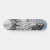 Klassische griechische Statue Athena Postkarte Skateboard (Horizontal)