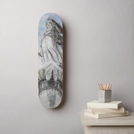 Klassische griechische Statue Athena Postkarte Skateboard (Wandkunst)
